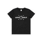 Black LOVE Golf T-Shirt - Kids